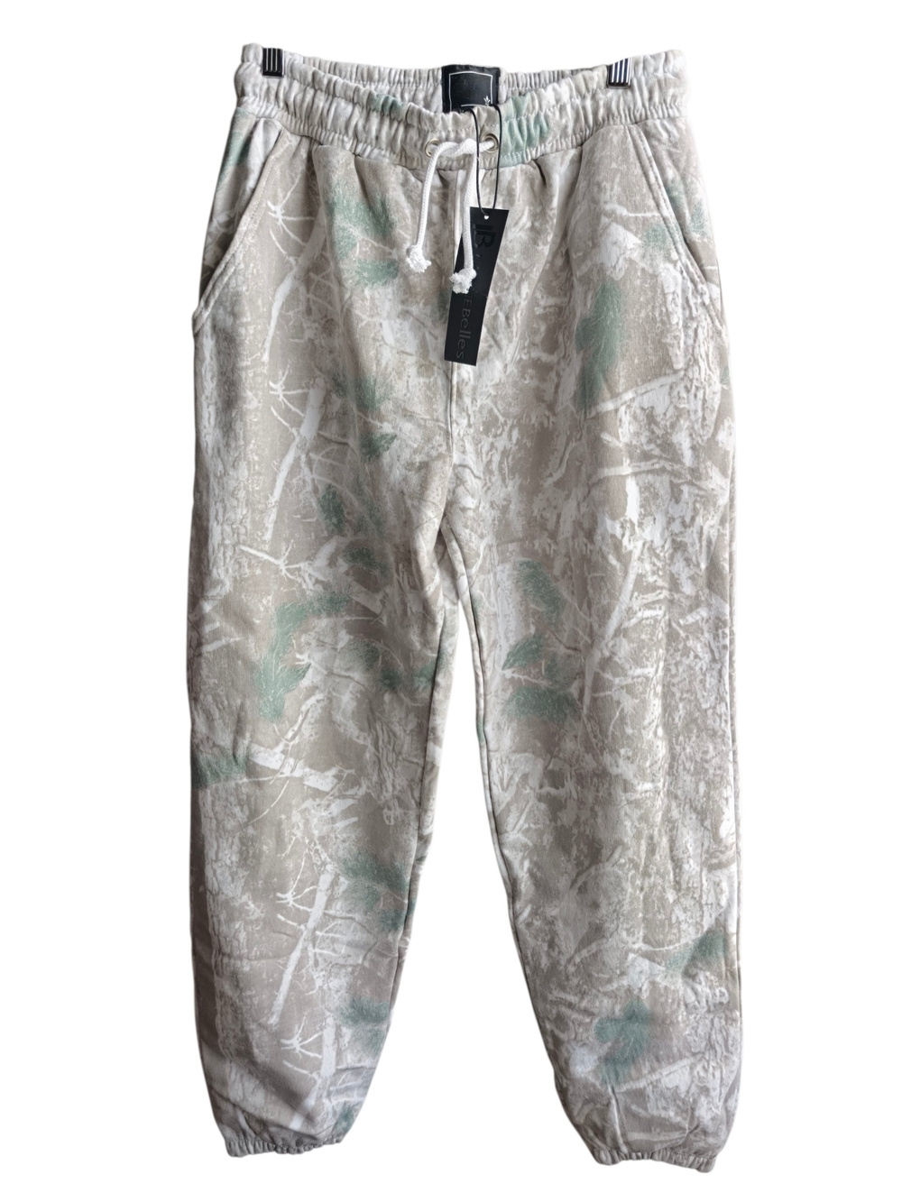 Lily & Lottie pair Of Camo joggers in a size large
